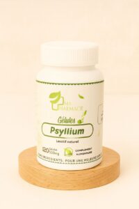 Psyllium blond pour améliorer le transit intestinal et réduire la constipation naturellement.