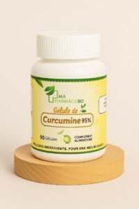 Curcumine 95 % pour soutenir le confort digestif et la protection des tissus gastriques.