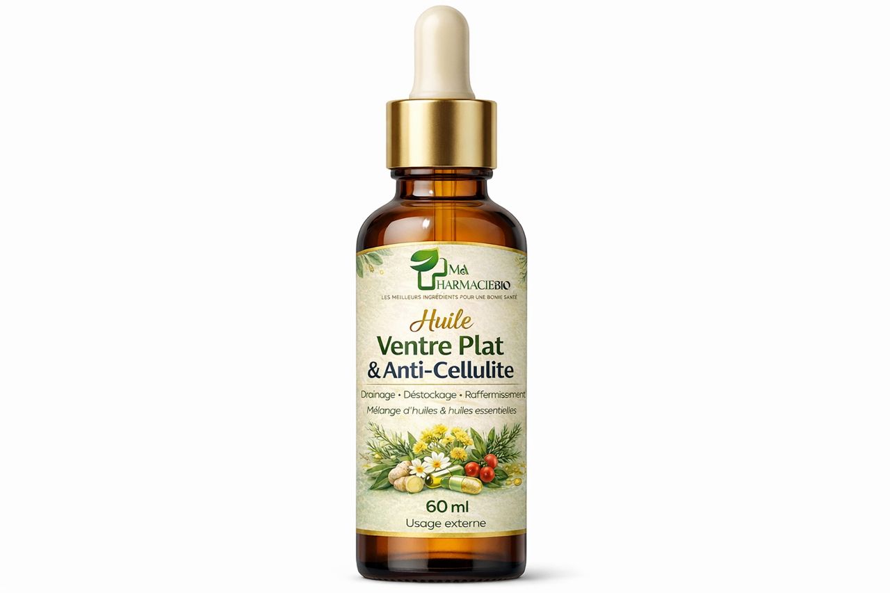 Huile Ventre Plat & Anti-Cellulite Bio
