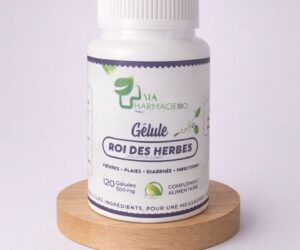Complément Roi des Herbes à base de plantes, traditionnellement utilisé pour soutenir l'hygiène intestinale et le confort digestif.