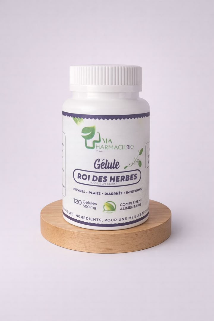 Complément Roi des Herbes à base de plantes, traditionnellement utilisé pour soutenir l'hygiène intestinale et le confort digestif.