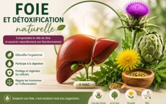 ALT Foie en bonne santé illustrant la détoxification naturelle avec des plantes médicinales comme